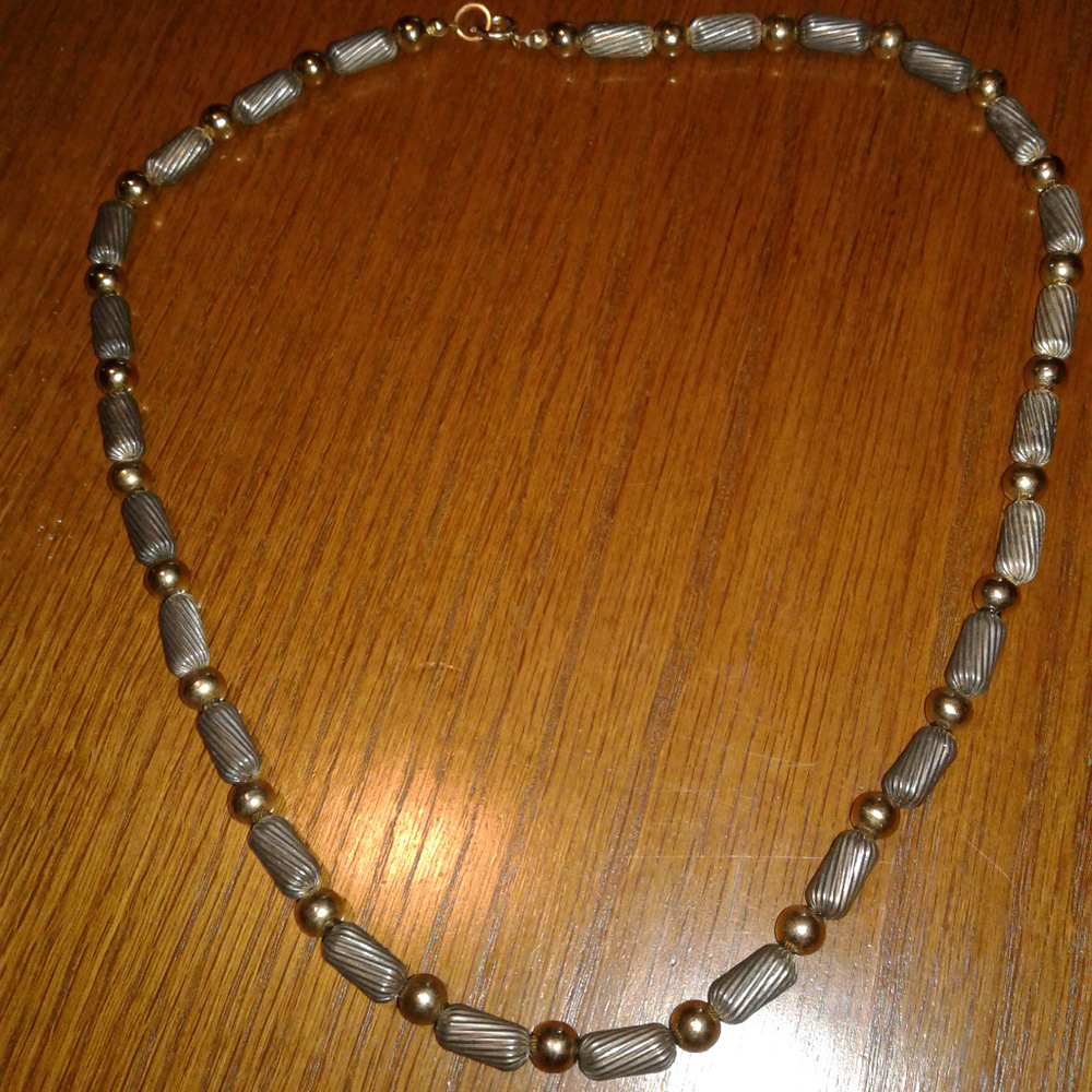 Pewter and Bronze Necklace